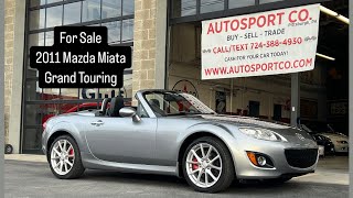 FOR SALE: 2011 Mazda MX-5 Grand Touring - 81k Miles - 1-Owner - $14,900