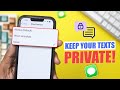 How to Stop Someone from Reading Text Messages on iPhone | Protect Text Messages on iPhone
