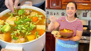 Sopa de pollo así se la preparé