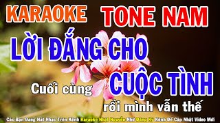 Lời Đắng Cho Cuộc Tình Karaoke Tone Nam Nhạc Sống - Phối Mới Dễ Hát - Nhật Nguyễn