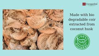 Cocogarden Coco Fiber Mulch Mat Coconut Coir Fibre Moisture \u0026 Weed Control Mulch Mats for Plants