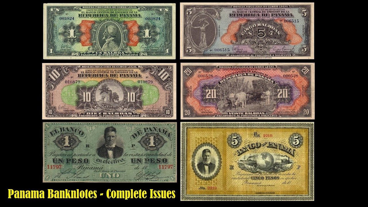 Panama Currency - Complete Issues #Banknote #PanamaCanal #USD #Balboa # ...