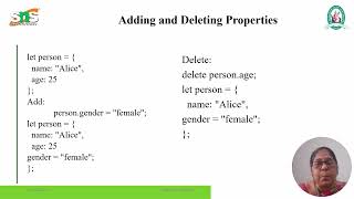 JavaScript objects/Object Oriented Programming/ SNS Institutions