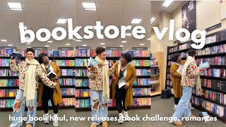 cozy winter bookstore vlog 🎄☃️❄️ book shopping at barnes and noble for winter books + huge haul