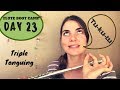 Flute boot camp day 23: Articulation drills (triple tonguing)