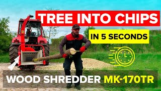 How to process wood wastes fast? Wood chipper, shredder ARPAL MK 170TR