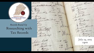 Researching with Tax Records
