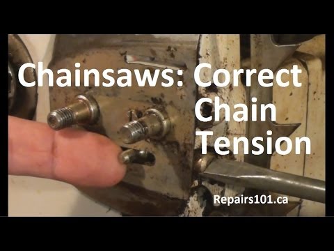 Chainsaws : Correct Chain Tension Chainsaws : Correct Chain Tension
