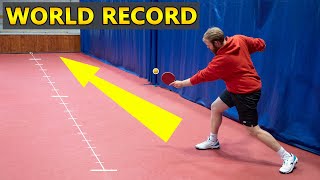 World's Longest Ping Pong Shot