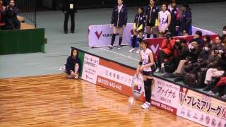 栗原恵サーブ1(2015/1/10大阪府立体育館)NEC3-1日立