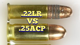 .25 acp vs .22 lr en pistolas de bolsillo