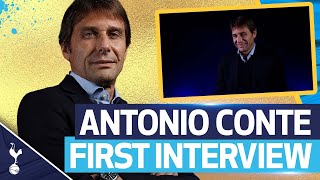 Antonio Conte's first interview as Tottenham Hotspur Head Coach!