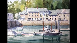 Colinsteedart. A watercolour tutorial and demonstration of Padstow Harbour. An introduction video.