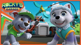 Everest's Grappling Hook \u0026 More! - Rocky's Garage - PAW Patrol Compilation - Cartoons for Kids