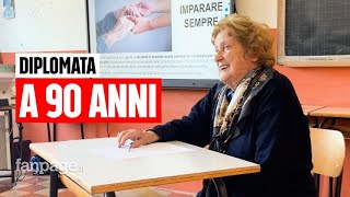 Imelda Starnini, la bisnonna che sostiene l'esame di maturità a 90 anni: \