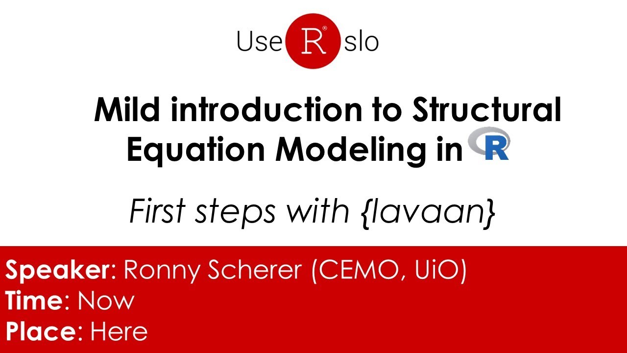 Structural Equation Models R Lavaan Tessshebaylo
