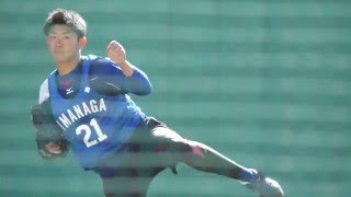 2016年1月27日 横浜DeNAベイスターズ 新人合同自主トレーニング 今永投手のブルペン投球