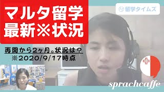 【マルタ留学 最新状況】再開から2ヶ月。感染状況や対策は？※2020/9/17時点※【留学タイムズNEWS × Sprachcaffe】