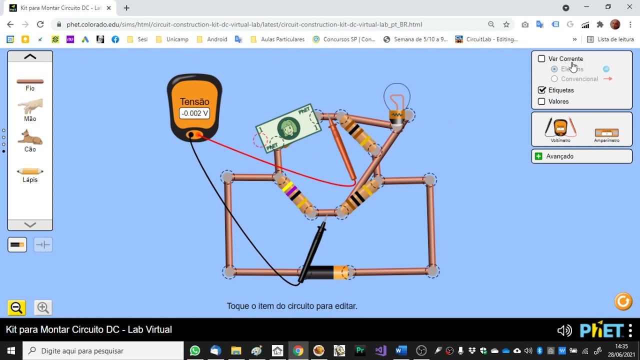 Experimento PhET Ponte De Wheatstone - YouTube