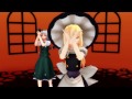 【東方mmd】魔理沙　霊夢　妖夢で「happy halloween」