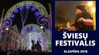 Klaipėda. Šviesų festivalis 2018. Neina patekti į miestą