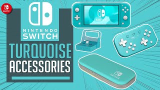 Nintendo Switch Lite accessories. 2020 Turquoise edition.