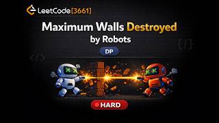 Leetcode 3661. Maximum Walls Destroyed by Robots #leetcode #dp #coding #dsa #python