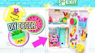 DIY Locker Decorations! DECORATING MY LOCKER! How To Locker Organization!