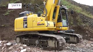 Komatsu PC 240 Bagger mit Egli SG25 Sortiergreifer