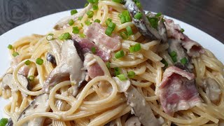 EASY AND QUICK DELICIOUS DINNER/CREAMYLICIOUS CARBONARA PASTA RECIPE