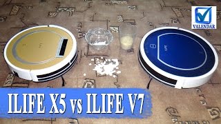 Уборка Chuwi ILIFE X5 против ILIFE V7 кто убирает лучше - тестовое сравнение