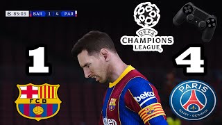 Recreación Barcelona 1-4 PSG - Octavos de final (ida) - UEFA Champions League