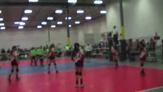 2014 Excel12 (red,white \u0026 blue) Vs Ziva (green) set3  won 17 15