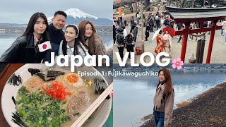 Japan Vlog Ep 1 : Lake Yamanaka 🦢, Arakura Fuji Sengen Shrine, Outlet Shopping \u0026 eat eat eat 🍜🥟🍙🍱🍣🍛