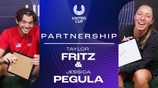 Partnership 🤝 with Taylor Fritz & Jessica Pegula | United Cup 2023