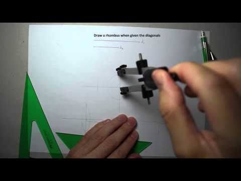 Rhombus when given the diagonals. Rhombus when given the diagonals.
