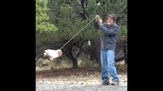 Stability Swing Test of "The Destroyer HVY-PD" Flying Model Rocket (Left)