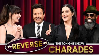 Reverse Charades with Anne Hathaway and Melanie Lynskey | The Tonight Show Starr