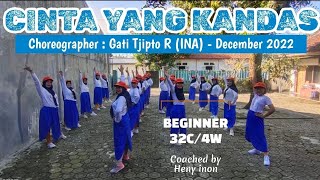 CINTA YANG KANDAS - Line Dance || BEGINNER 32C/4W || Gati Tjipto R || WACANA GOMBONG