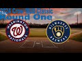 2024 Crow MLB Classic – Round One: #14 Washington Nationals vs. #3 Milwaukee Brewers