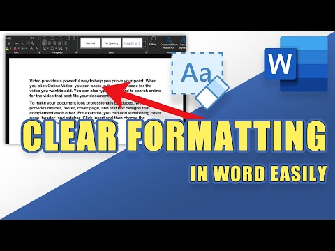 How to CLEAR FORMATTING in Word (Quick & Easy Way)