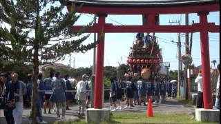 平成26年 第33回南総里見まつり　史上初・東藤組の山車が川崎八雲神社境内へ その1