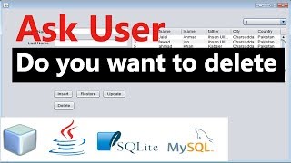 Java SWING #16 - More on Delete Button in Java Netbeans Sqlite (MySql)