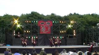 「岡山うらじゃ連 楽鬼 『雄叫び』」　こいや祭り2016　２日目