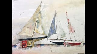 Compelling "HOW TO" Sailboat Watercolor Painting with Chris Petri