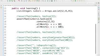 24 Step 21 Better Assertions with AssertJ AssertJTest