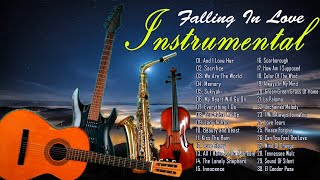 Top 100 Sax, Guitar, Violin, Panflute Instrumental Love Songs💖 Best Relaxing Instrumental Music