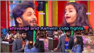 Shivangi and Ashwin cute fight and carrying moment🥰| Ashwin and shivangi| Pugazh shivangi cute fight