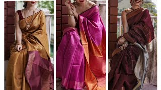 Latest banaras, tussar silk and dupion silk sarees collection