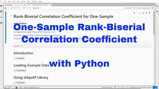 Python - One-Sample Rank Biserial Correlation Coefficient